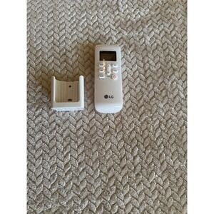 LG Air Conditioner Remote Control AKB74955602 White with Wall Mount Holster